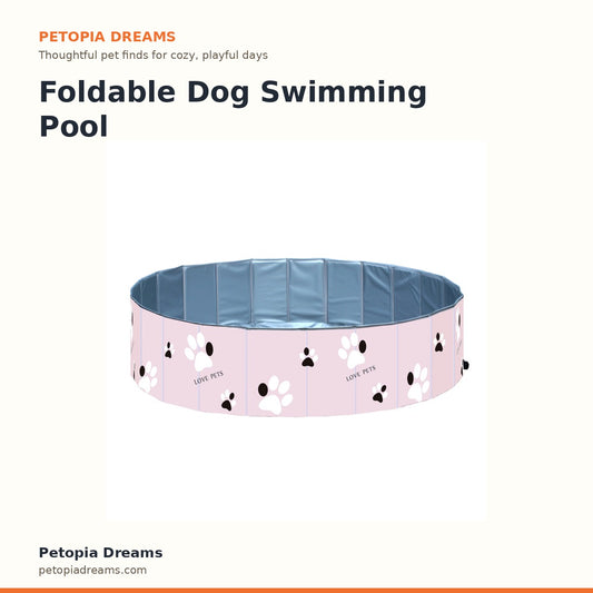 Foldable Dog Swimming Pool & Bathing Tub | Petopia Dreams