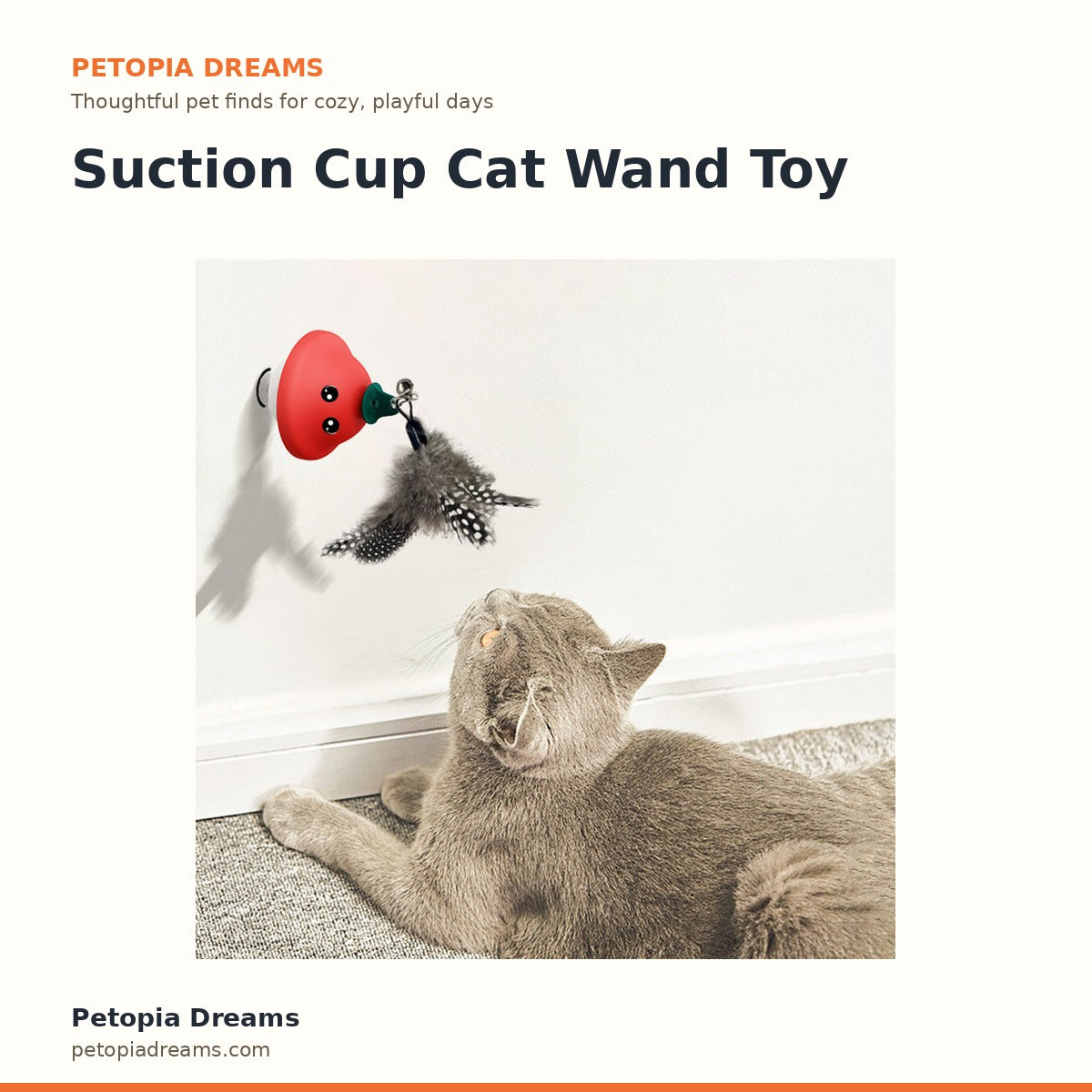 Suction Cup Cat Wand Toy | Petopia Dreams