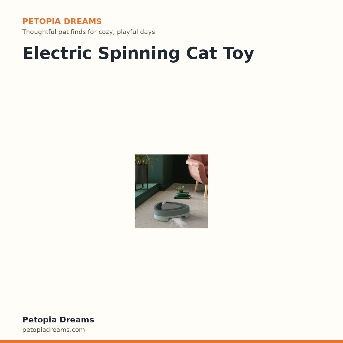 Electric Spinning Cat Toy | Petopia Dreams