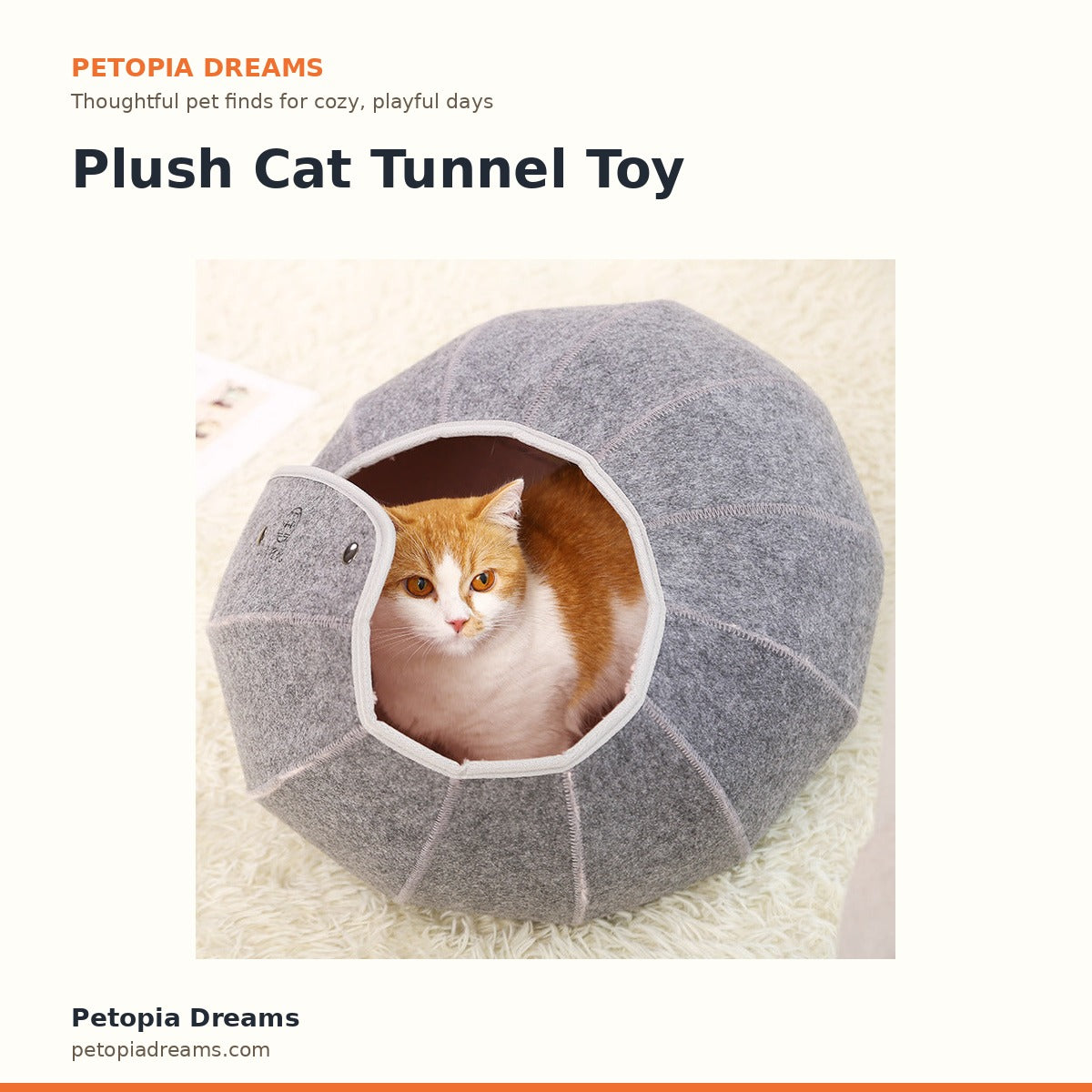 Plush Cat Tunnel Toy | Petopia Dreams