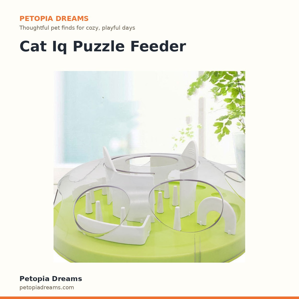 Cat Iq Puzzle Feeder | Petopia Dreams