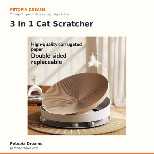 3 In 1 Cat Scratcher | Petopia Dreams