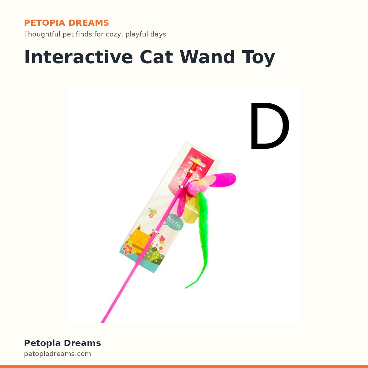 Interactive Cat Wand Toy | Petopia Dreams