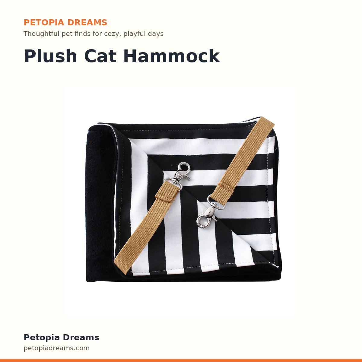 Plush Cat Hammock | Petopia Dreams
