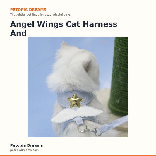 Angel Wings Cat Harness And Leash Set | Petopia Dreams