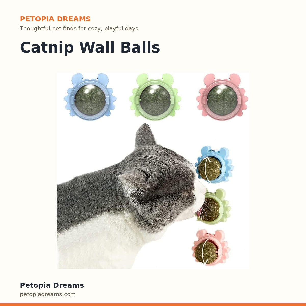 Catnip Wall Balls | Petopia Dreams