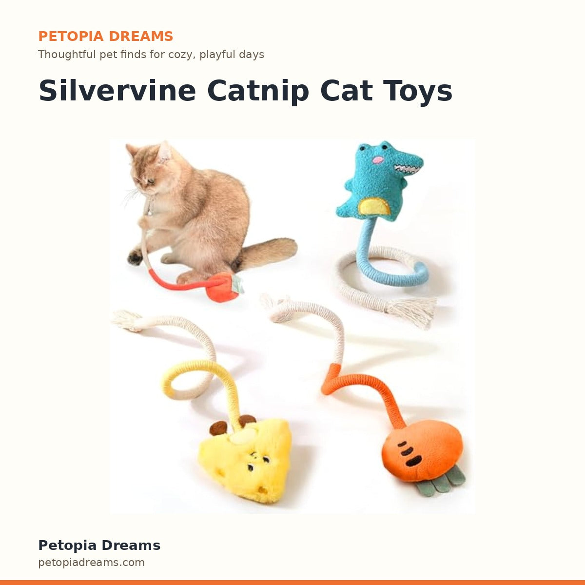 Silvervine Catnip Cat Toys | Petopia Dreams