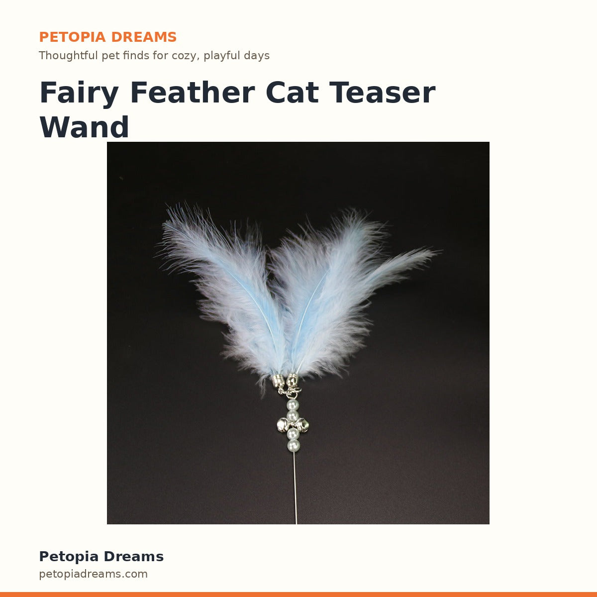 Fairy Feather Cat Teaser Wand | Petopia Dreams