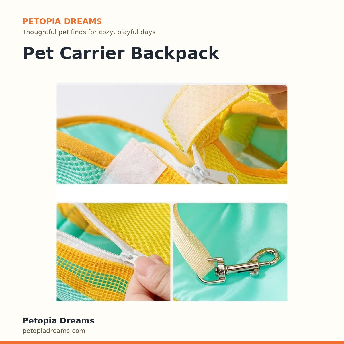 Pet Carrier Backpack | Petopia Dreams