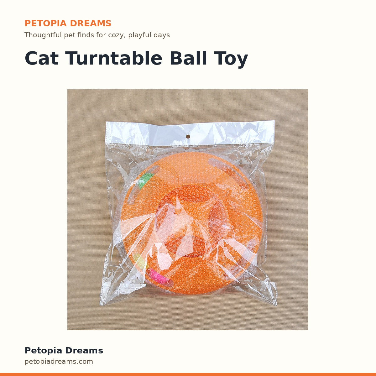 Cat Turntable Ball Toy | Petopia Dreams