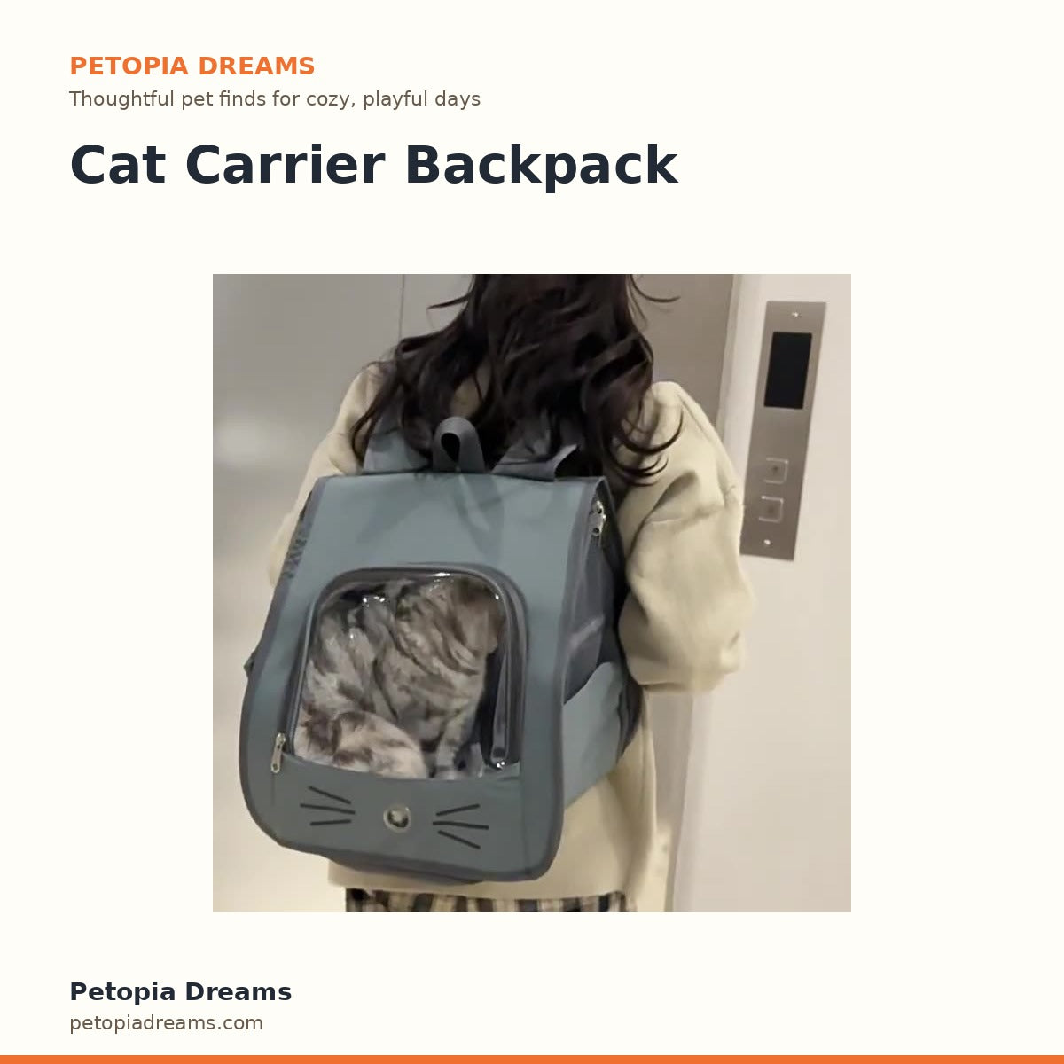 Cat Carrier Backpack | Petopia Dreams
