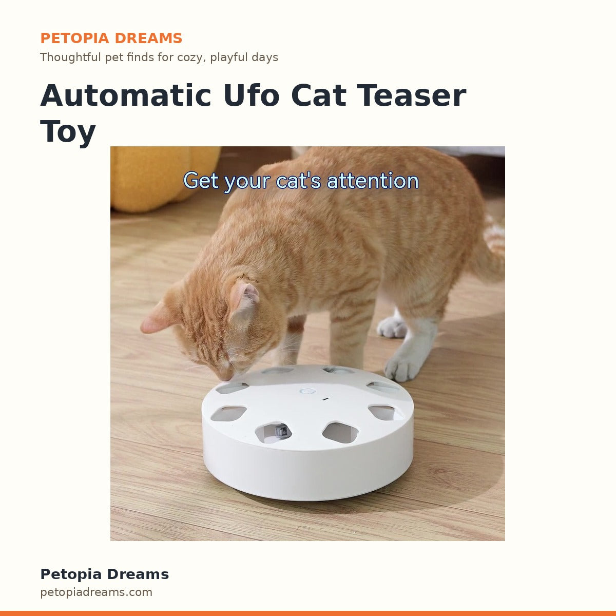 Automatic Ufo Cat Teaser Toy | Petopia Dreams