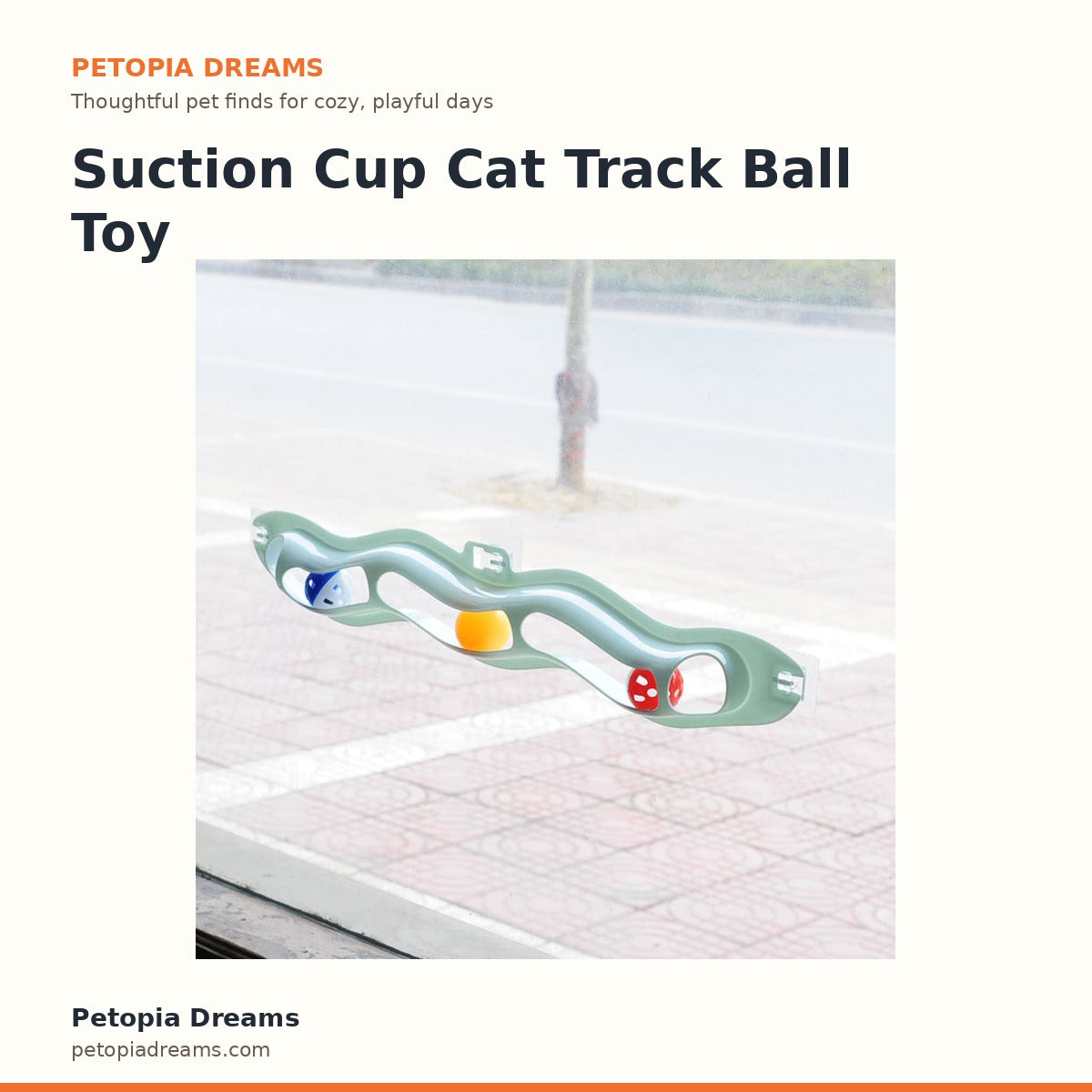 Suction Cup Cat Track Ball Toy | Petopia Dreams