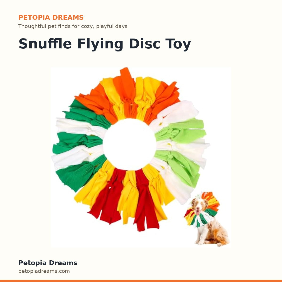Snuffle Flying Disc Toy | Petopia Dreams