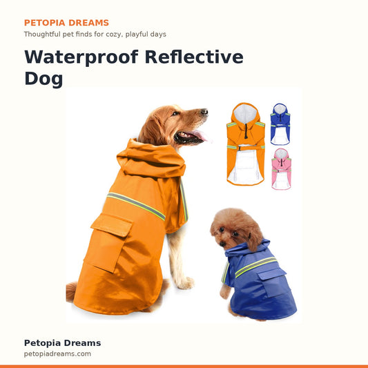 Waterproof Reflective Dog Raincoat | Petopia Dreams