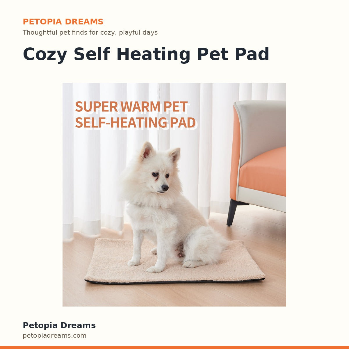 Cozy Self Heating Pet Pad | Petopia Dreams