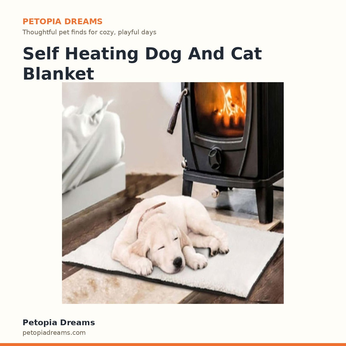 Self Heating Dog And Cat Blanket | Petopia Dreams