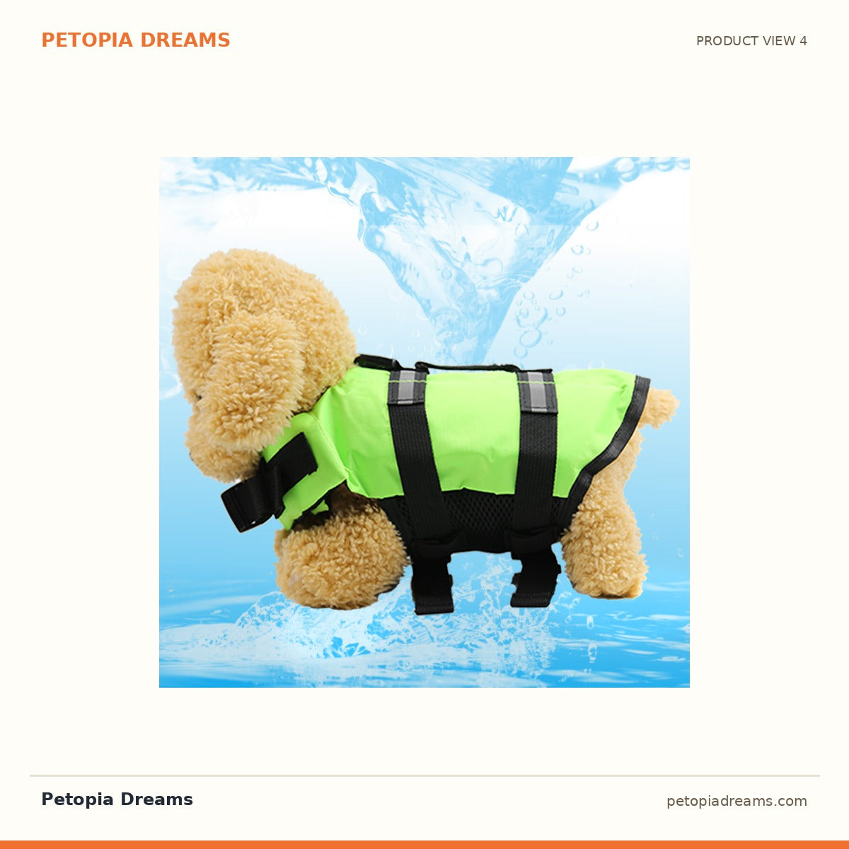 Additional product view of Adventure Dog Life Jacket — Safe Swimming Vest | Petopia Dreams