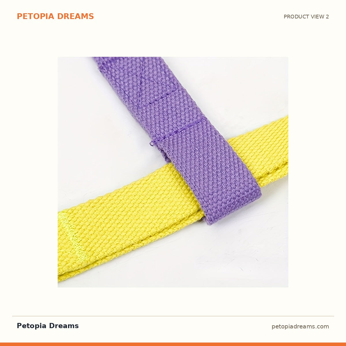 Additional product view of Rainbow Colorblock Dog Harness & Leash Set (No-Escape Vest) | Petopia Dreams