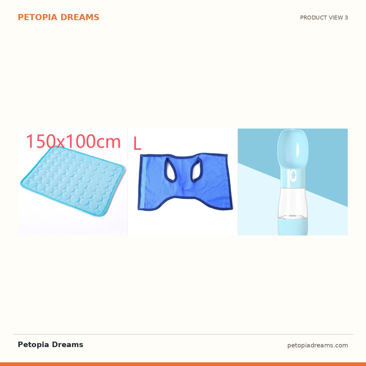 Additional product view of Cooling Dog Vest — Sweat-Absorbing Summer Shirt for Dogs | Petopia Dreams