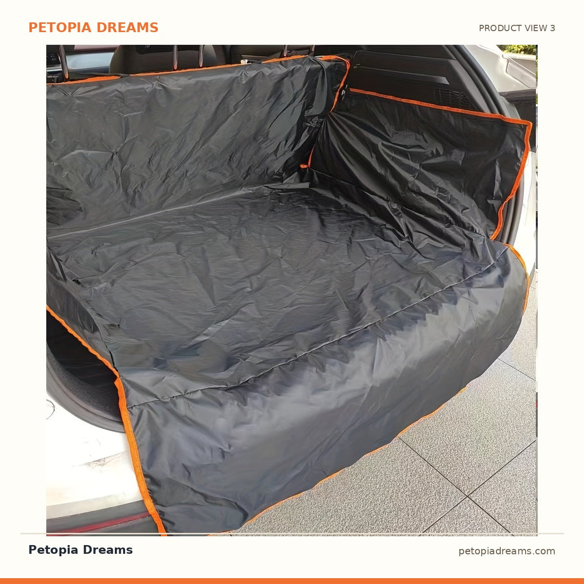 Additional product view of Dog Car Trunk Mat for SUV — Waterproof Cargo Liner | Petopia Dreams