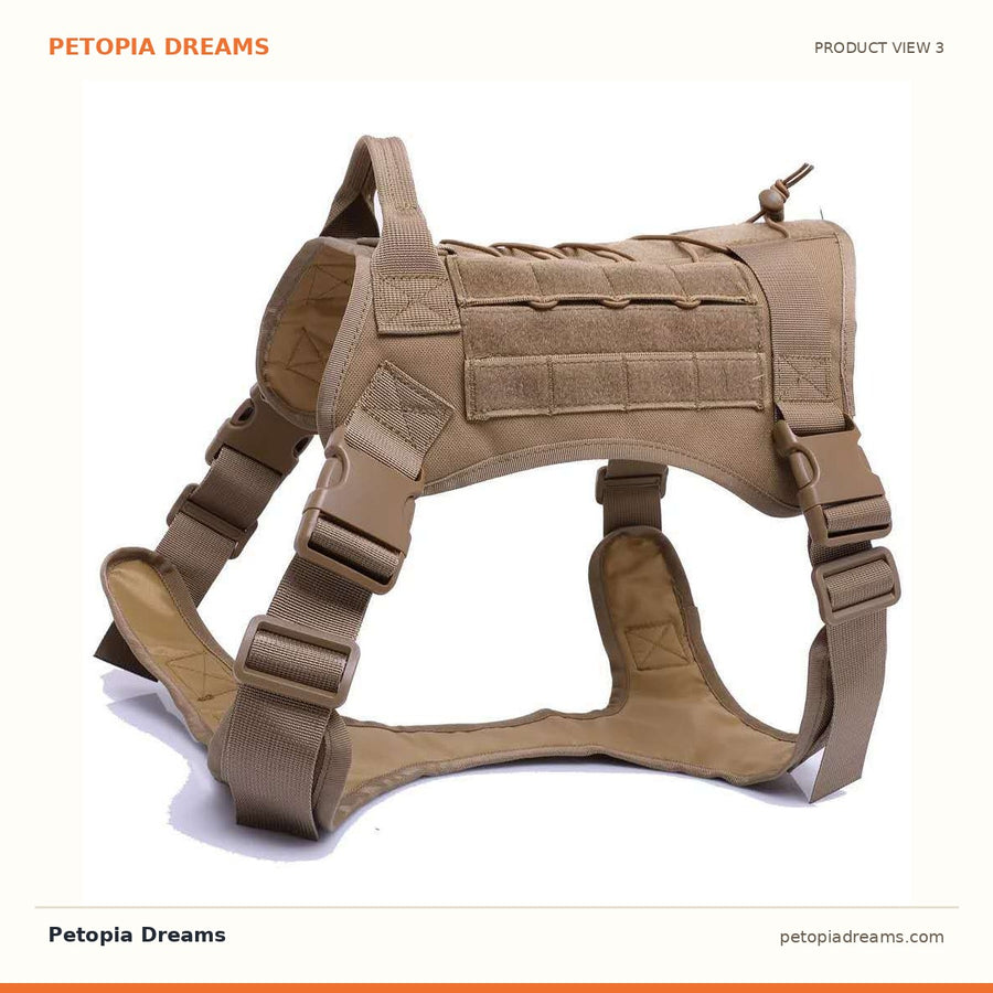 Tactical Dog Harness — Adjustable No-Pull Vest for Working Dogs