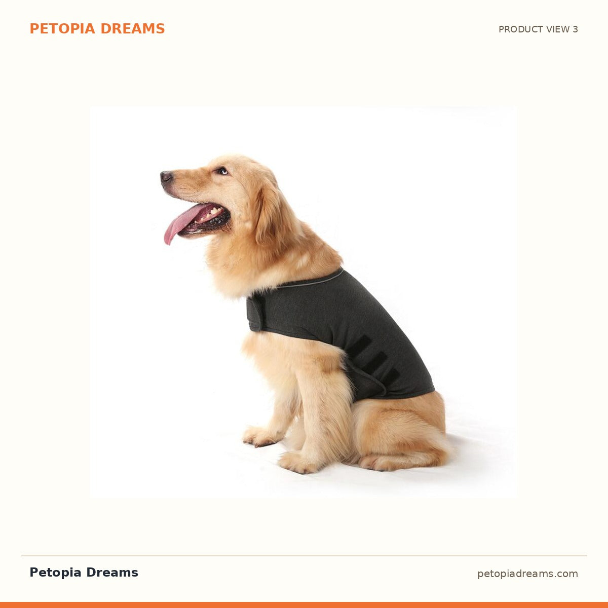 Additional product view of Calming Dog Anxiety Vest — Gentle Pressure Comfort Wrap | Petopia Dreams
