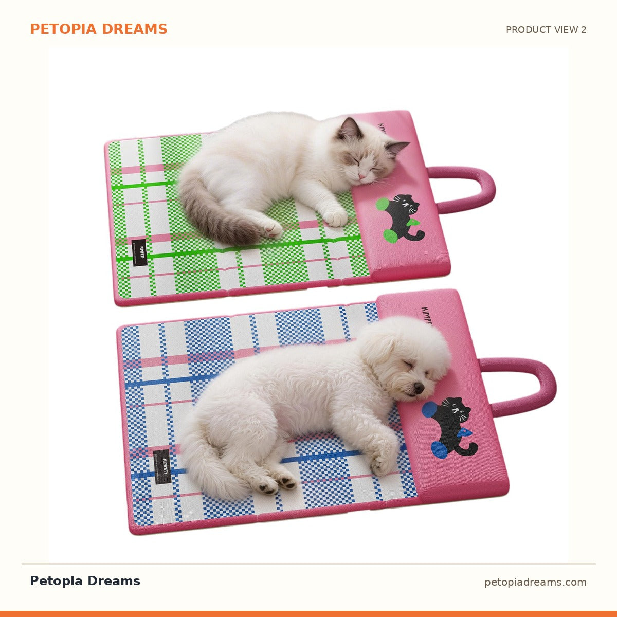 Additional product view of Reversible Cooling Dog Bed Mat — Cool Summers, Cozy Winters | Petopia Dreams