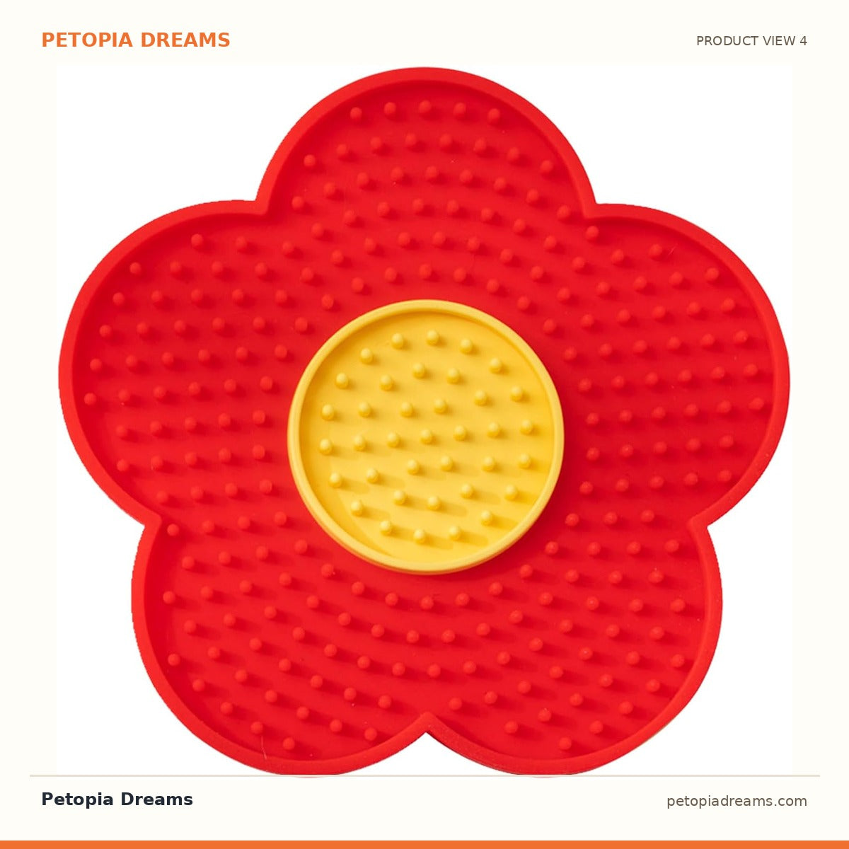 Additional product view of Slow Feeder Licking Mat for Dogs & Cats with Suction Cups | Petopia Dreams