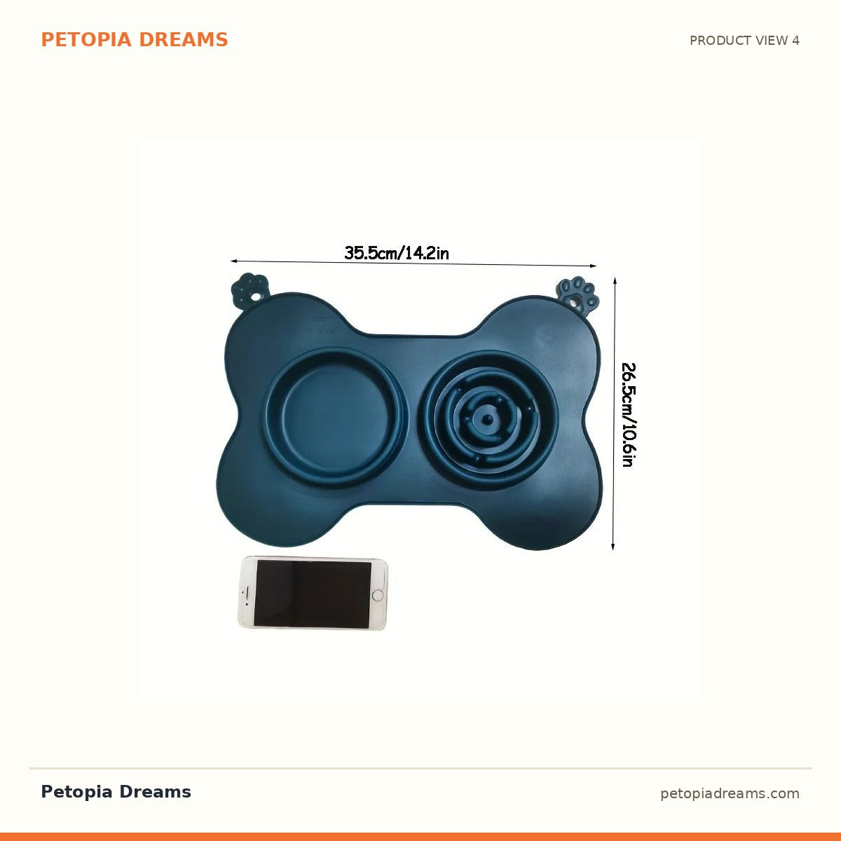 Additional product view of Silicone Lick Mat for Dogs & Cats — Calming Slow Feeder | Petopia Dreams