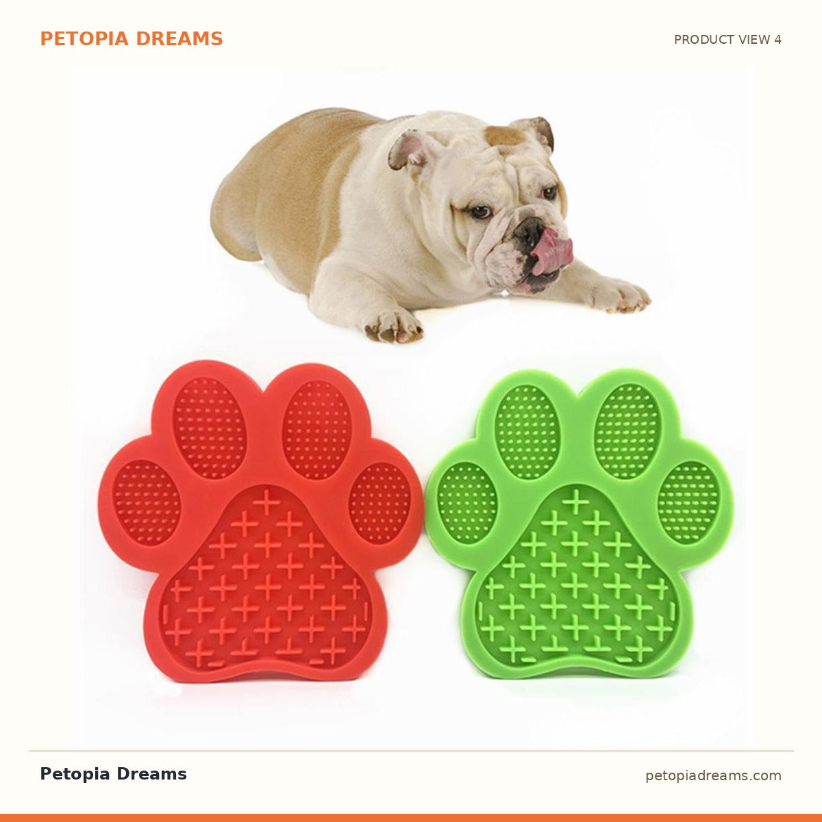 Additional product view of Dog Bath Lick Pad - Slow Feeder for Stress-Free Grooming | Petopia Dreams