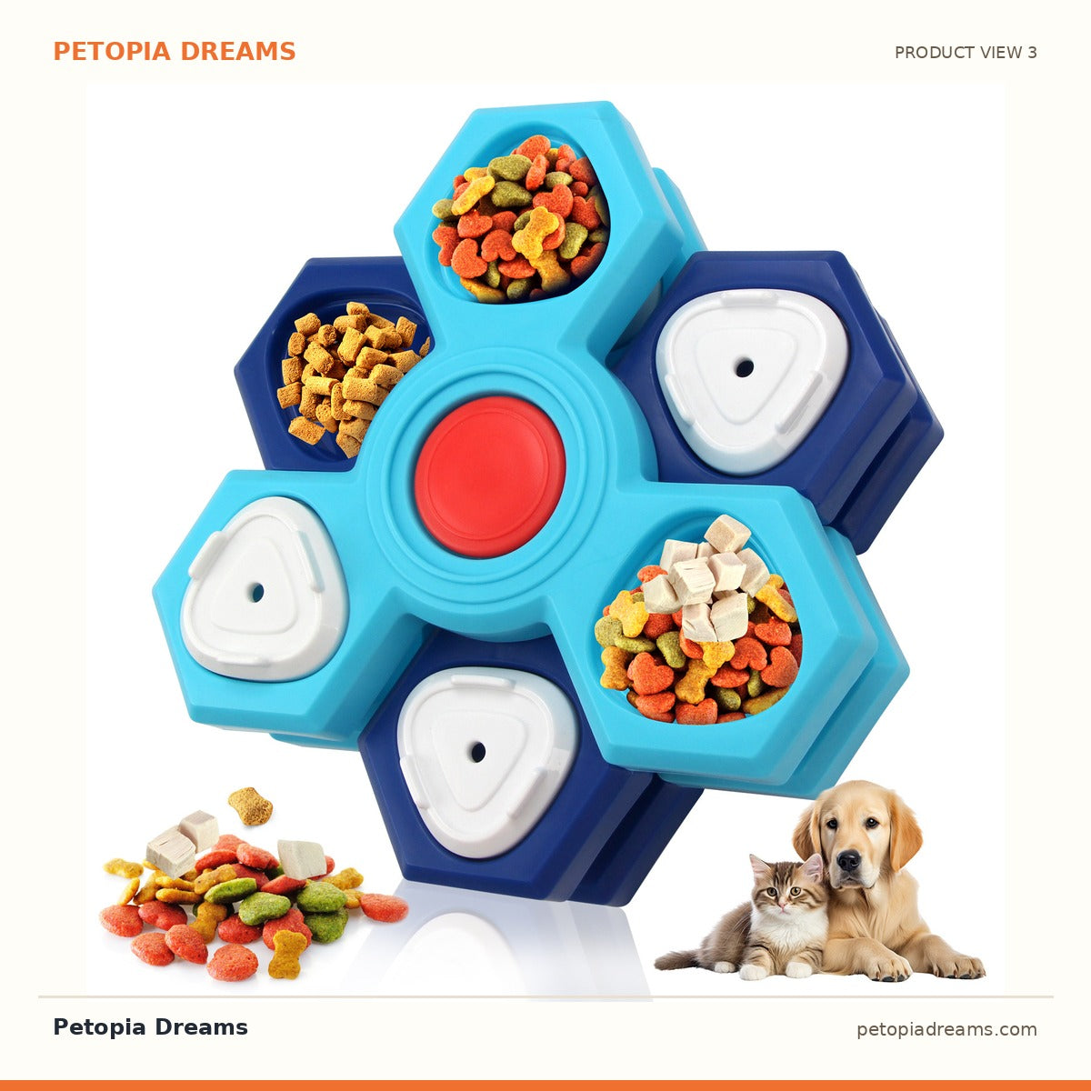 Additional product view of Slow Feeder Dog Bowl — 4-Layer Puzzle Maze for Fast Eaters | Petopia Dreams