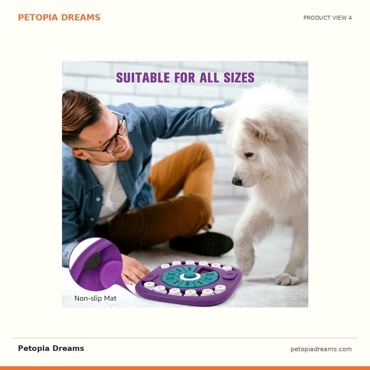 Additional product view of Dog Puzzle Toy — Interactive Treat Enrichment for Bored Pups | Petopia Dreams