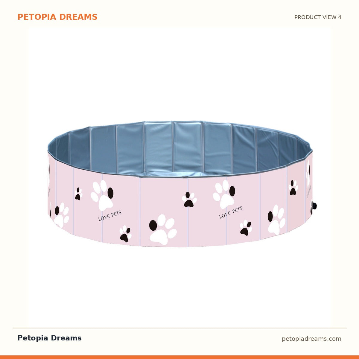 Additional product view of Foldable Dog Swimming Pool & Bathing Tub for Indoor & Outdoor | Petopia Dreams