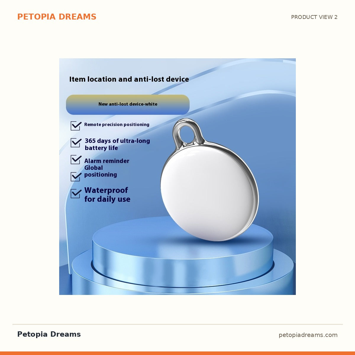 Additional product view of GPS Pet Tracker Collar Tag - Real-Time Anti-Lost for Cats & Dogs | Petopia Dreams