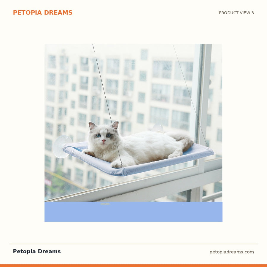 Cat Window Hammock with Suction Cups — Sunny Perch Bed