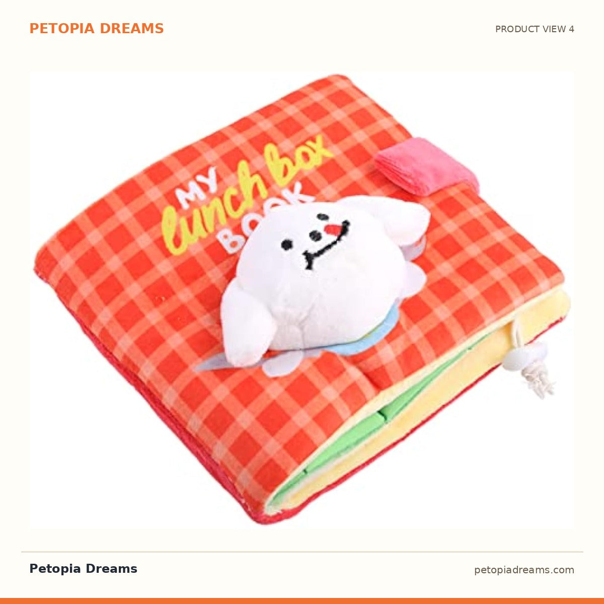 Additional product view of Snuffle Book Slow Feeder Dog Puzzle Mat | Petopia Dreams