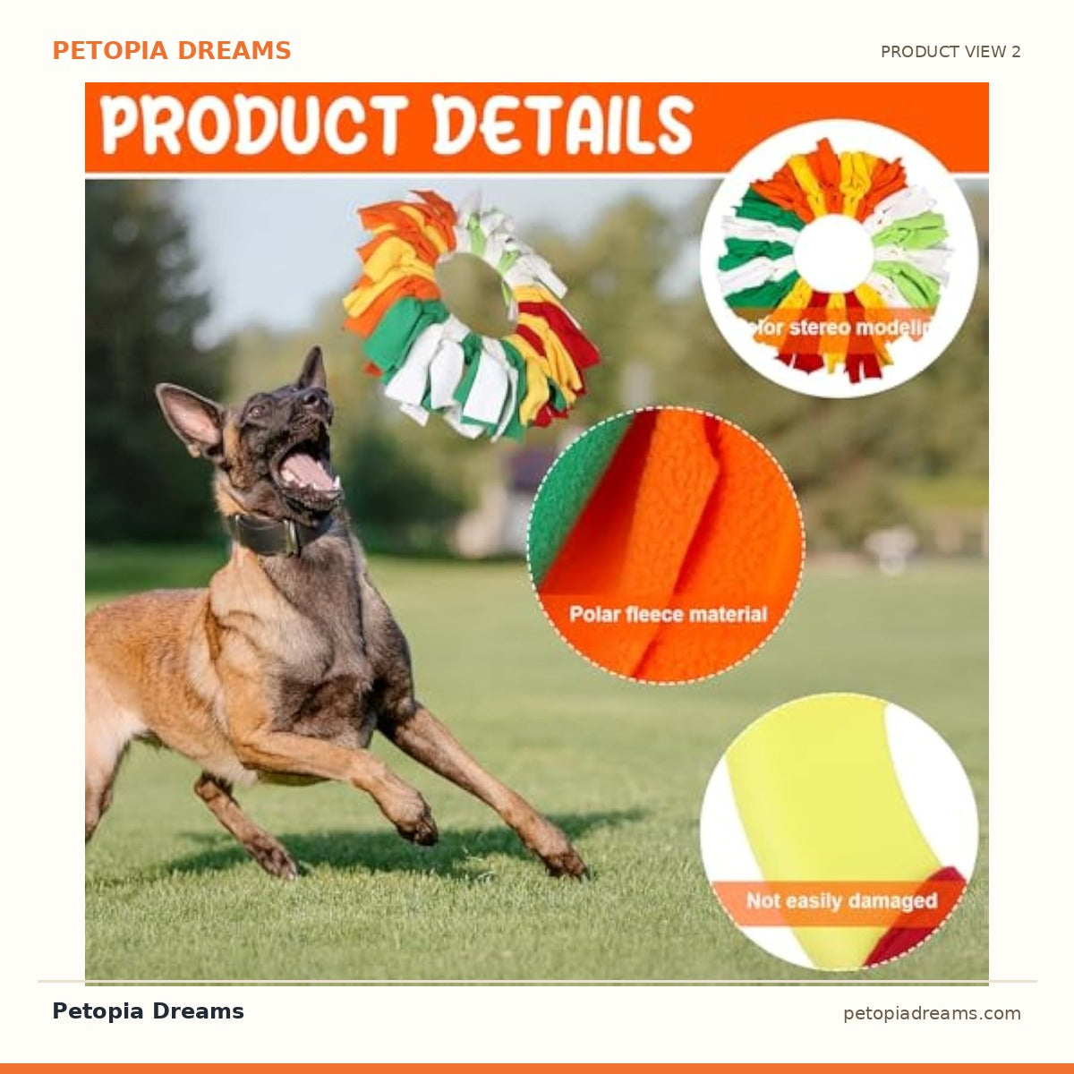 Additional product view of Snuffle Flying Disc Toy for Active Dogs | Petopia Dreams