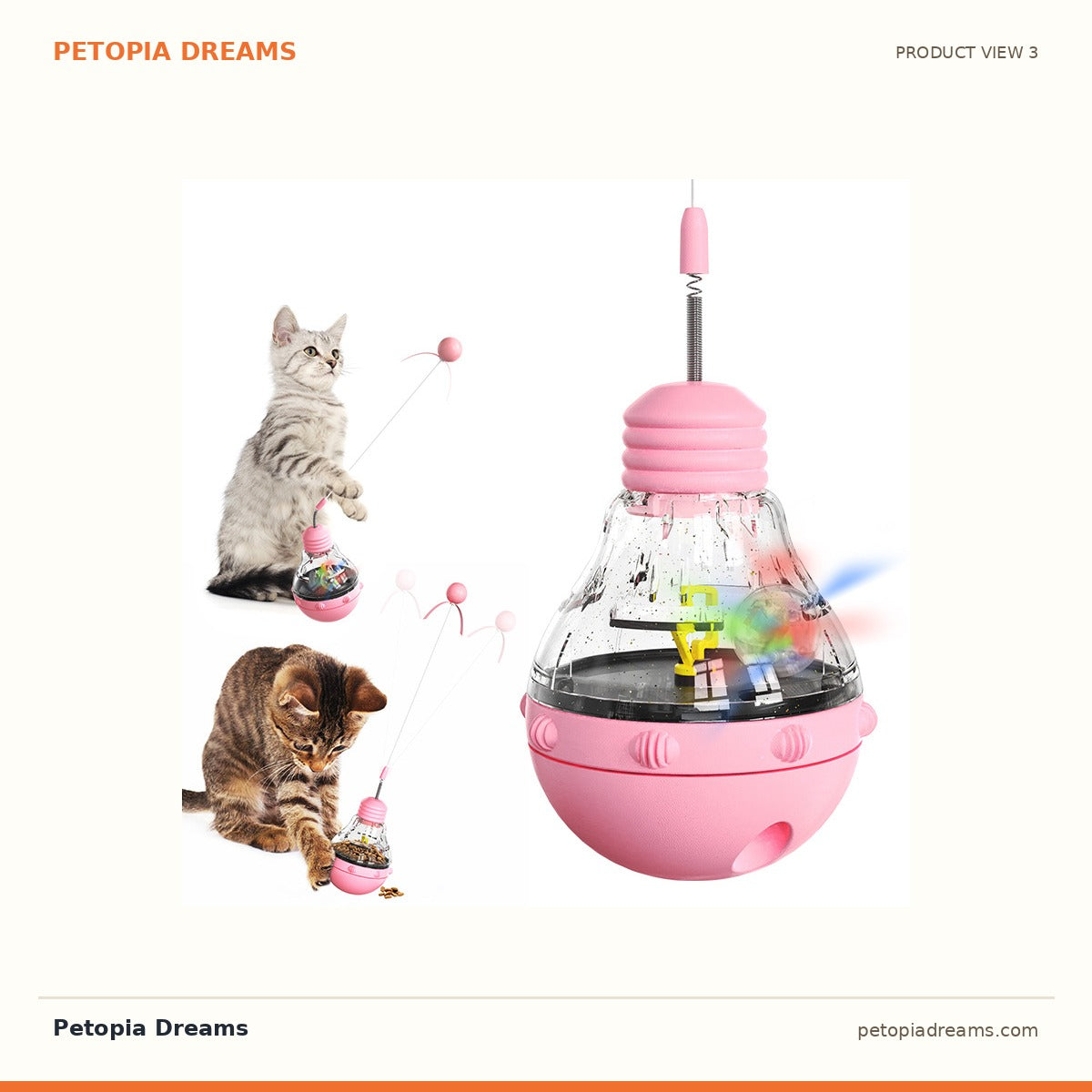Additional product view of Tumbler Cat Teaser & Treat Dispenser Toy | Petopia Dreams