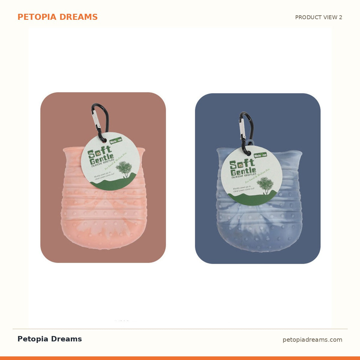 Additional product view of 2-in-1 Dog Paw Cleaner Cup & Brush | Petopia Dreams