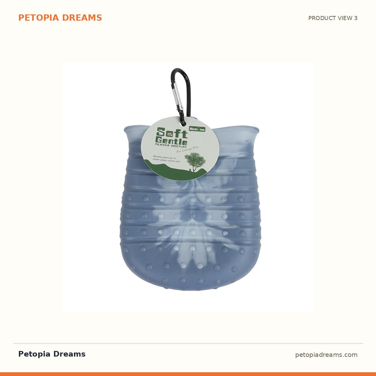 Additional product view of 2-in-1 Dog Paw Cleaner Cup & Brush | Petopia Dreams