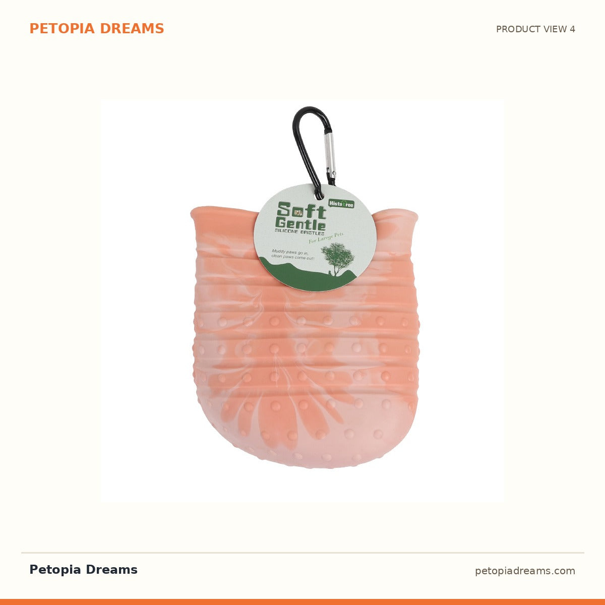 Additional product view of 2-in-1 Dog Paw Cleaner Cup & Brush | Petopia Dreams
