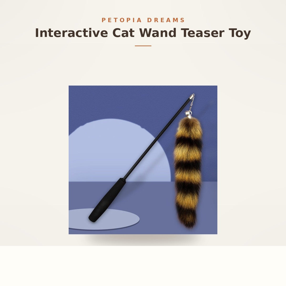 Interactive Cat Wand Teaser Toy For Playful product view