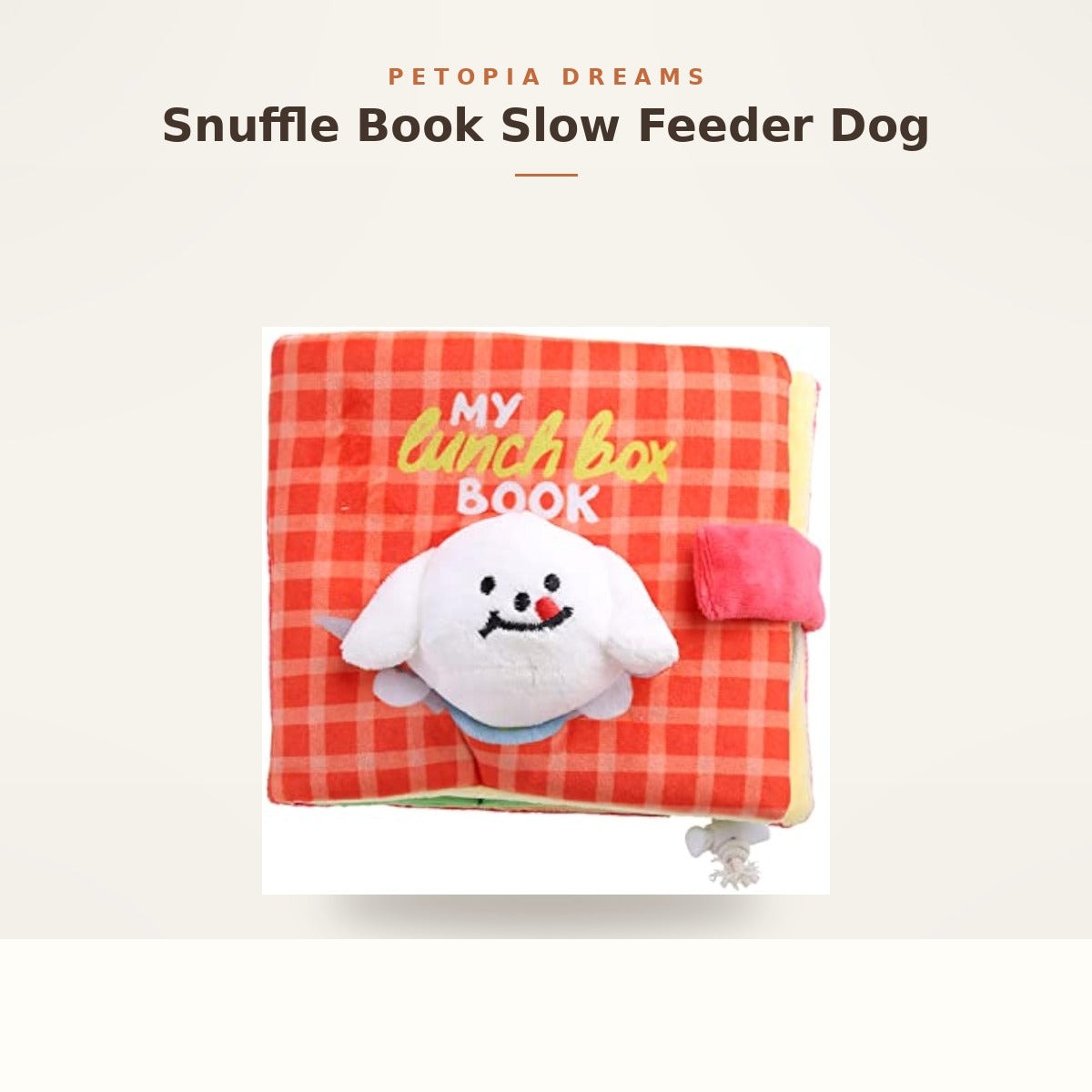 Snuffle Book Slow Feeder Dog Puzzle Mat product view
