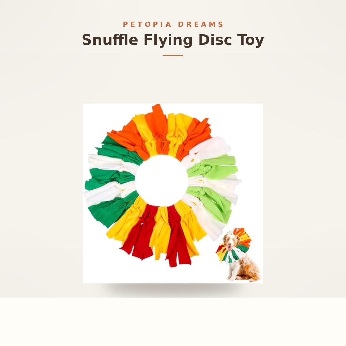 Snuffle Flying Disc Toy For Active Dogs product view