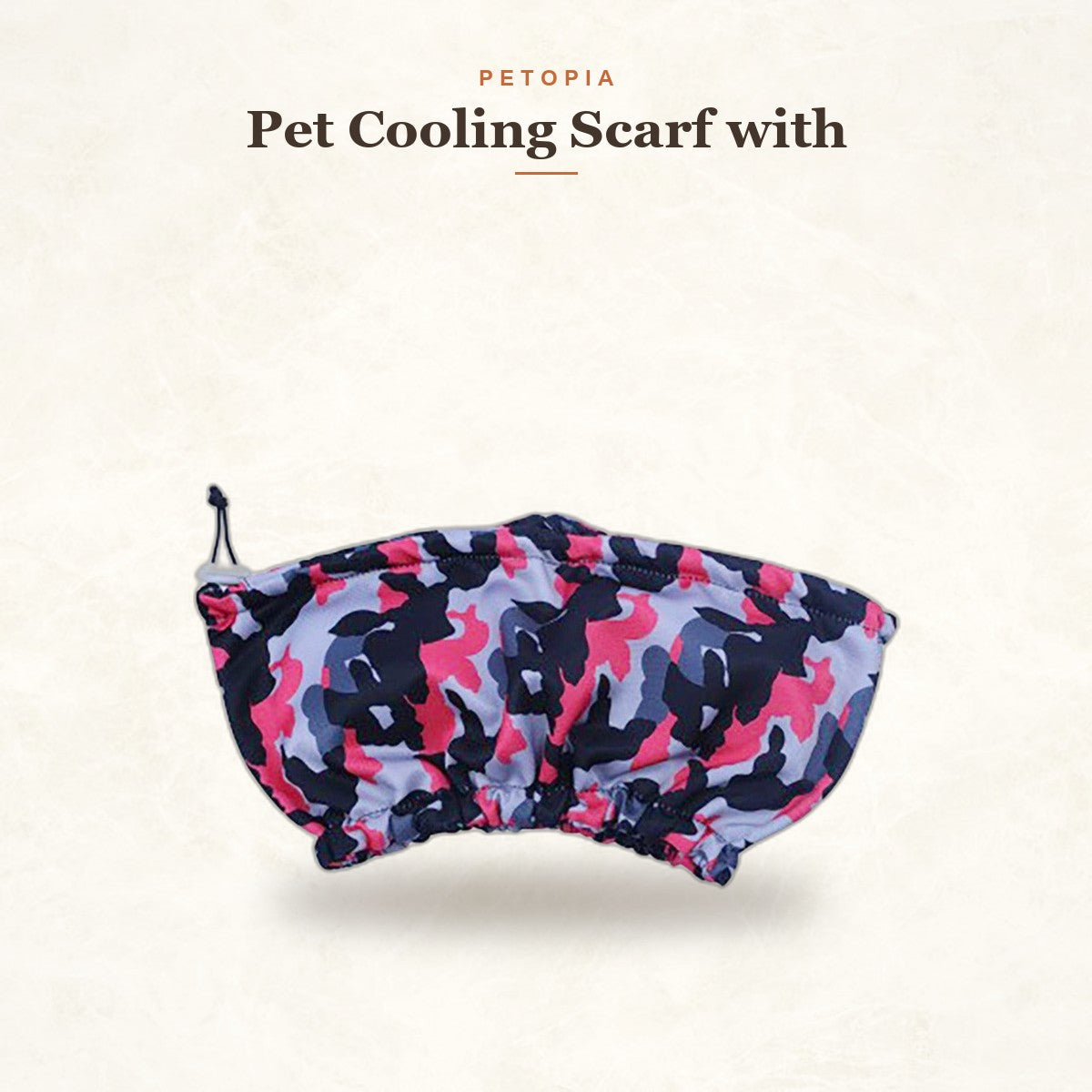 Pet Cooling Scarf with Ice Pack — Summer Heat Relief Bandana