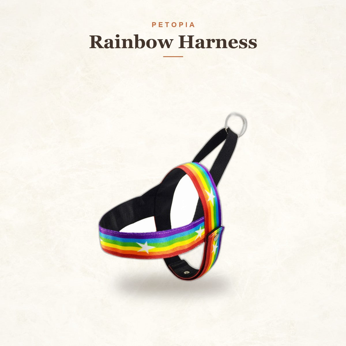 Rainbow Dog Harness & Leash Set for Small Dogs | Petopia Dreams
