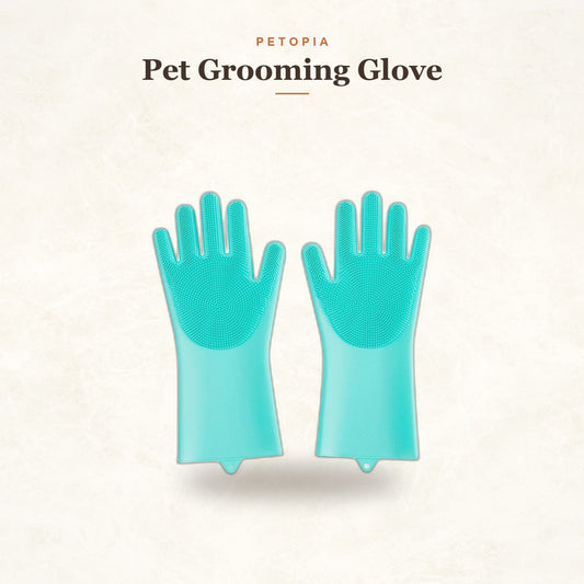 Pet Grooming Glove — Gentle Deshedding Brush for Dogs & Cats