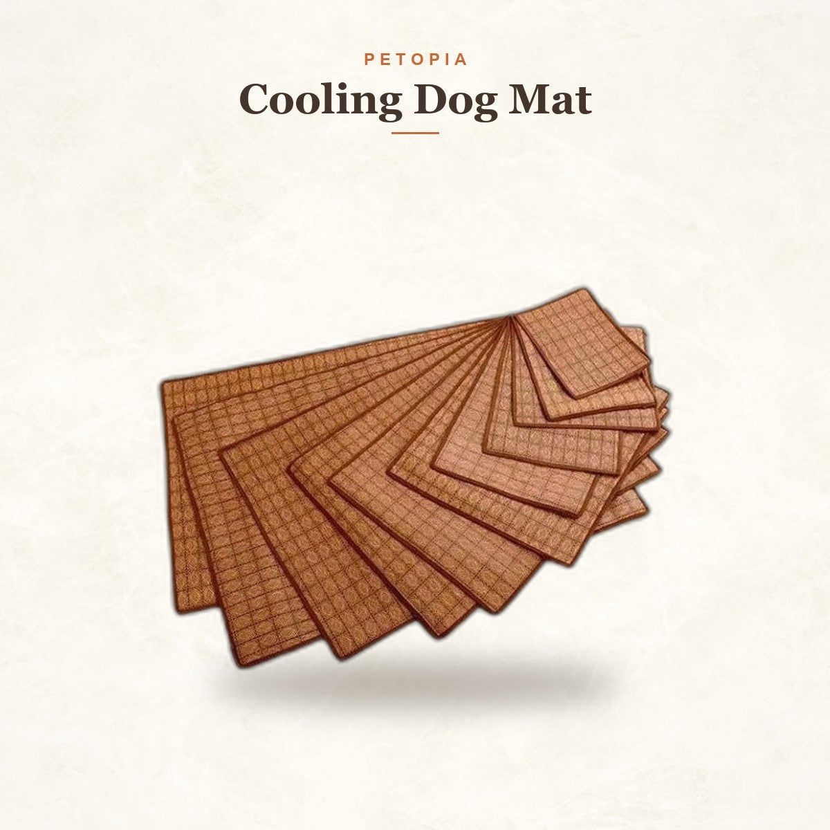 Cooling Dog Mat — Natural Rattan Fiber Summer Sleeping Pad