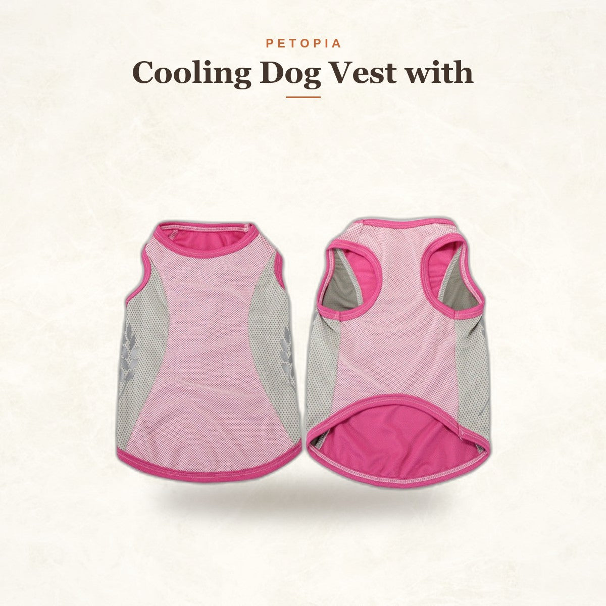 Cooling Dog Vest with Reflective Strip — Summer Cool Coat